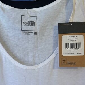 The North Face Women's White Tank Top XXL
